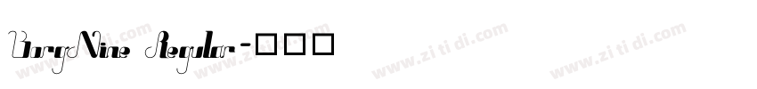 BorgNine Regular字体转换